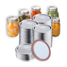 70mm 86mm Bulk Regular Silver Canning Lids Mason wide mouth Glass Mason jar regular mouth canning lids for food beverage storage